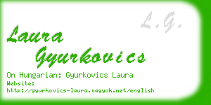 laura gyurkovics business card